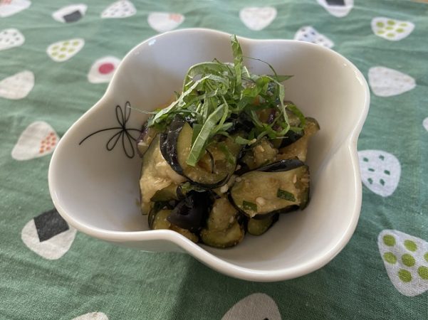 ナスのごまだれ和えの画像